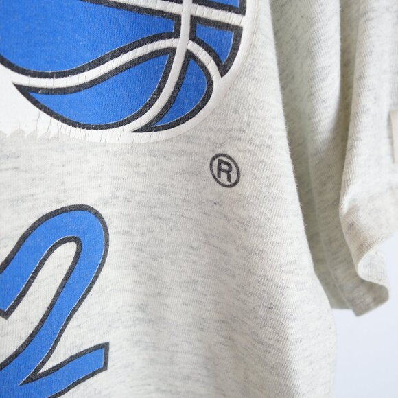 Vintage 1990's NBA Orlando Magic O'Neal Single Stitch Nutmeg T-Shirt, Size L - Picture 5 of 12